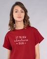 Shop New Adventures Boyfriend T-Shirt-Front