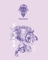 Shop Women's Purple Nezuko Kamado Graphic Printed Boyfriend T-shirt