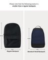 Shop Night Time Blue Plain Small Backpack