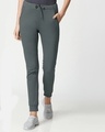 Shop Nimbus Grey Casual Jogger Pants-Front