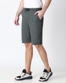 Shop Nimbus Grey Casual Shorts-Front