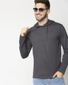 Shop Nimbus Grey Full Sleeve Hoodie T-Shirt-Front