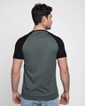 Shop Nimbus Grey-Jet Black Half Sleeve Raglan T-Shirt-Design
