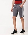 Shop Nimbus Grey Men's Side Panel Shorts-Front
