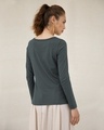 Shop Nimbus Grey Scoop Neck Full Sleeve T-Shirt-Full