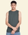 Shop Men's Nimbus Grey Vest-Front