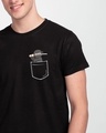 Shop Ninja Pocket Half Sleeve T-Shirt Black