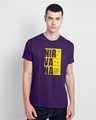 Shop Nir vah nuh Half Sleeve T-Shirt Parachute Purple -Front