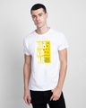 Shop Nir vah nuh Half Sleeve T-Shirt White-Front