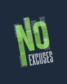 Shop No Excuses Sporty Half Sleeve T-Shirt Navy Blue-Full