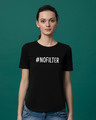Shop No Filter Basic Round Hem T-Shirt-Front