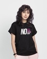 Shop No Guts Glory Boyfriend T-Shirt Black-Front