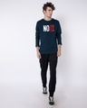 Shop No Legend, No Story Full Sleeve T-Shirt Navy Blue-Design