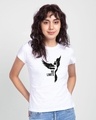 Shop No Limits To Fly Half Sleeve T-Shirt White-Front