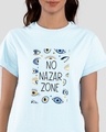 Shop No Nazar Zone Boyfriend T-Shirt-Front