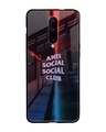 Shop No Social Club Premium Glass Case for OnePlus 7 Pro (Shock Proof, Scratch Resistant)-Front