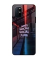 Shop No Social Club Premium Glass Case for OnePlus 8T (Shock Proof, Scratch Resistant)-Front