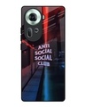 Shop No Social Club Premium Glass Case for Oppo Reno11 5G(Shock Proof, Scratch Resistant)-Front