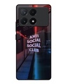 Shop No Social Club Premium Glass Case for Poco X6 Pro 5G(Shock Proof, Scratch Resistant)-Front