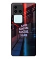 Shop No Social Club Premium Glass Case for Vivo V30 Pro 5G(Shock Proof, Scratch Resistant)-Front