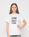 Shop Nobody Said It Was Easy Boyfriend T-Shirt-Front