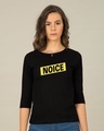 Shop Noice Brklyn 99 Round Neck 3/4th Sleeve T-Shirt-Front