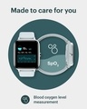 Shop Colorfit Pro 2 Stylish Mist Grey Oxy Smartwatch Spo2, Heart Rate, Sleep & Stress Monitor-Design