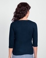 Shop Non Stop Dandiya 3/4th Sleeve Slim Fit T-Shirt Navy Blue-Design
