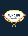 Shop Non Stop Dandiya 3/4th Sleeve Slim Fit T-Shirt Navy Blue