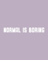 Shop Men's Lilac Normal is Boring Color Block Hoodie T-shirt-Full