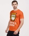 Shop Normal Is Boring Garfield Official Half Sleeves Cotton T-shirt