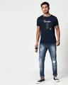 Shop Not Afraid Crewneck Varsity Rib H/S T-Shirt Multicoclor-Design