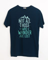 Shop Not All Who Half Sleeve T-Shirt-Front