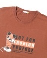 Shop Men's Brown Not For Fashion Mickey Graphic Printed T-shirt
