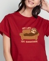 Shop Not Lazy Boyfriend T-Shirt-Front