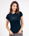 Shop Women's Blue Not Ordinary Slim Fit T-shirt-Front