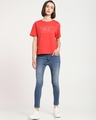 Shop Women's Red Not Ordinary Typography Boyfriend T-shirt-Full