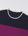 Shop Not So Wine Plus Size Color Block Full Sleeve T-shirt