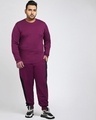Shop Men's Purple Plus Size T-shirt-Full