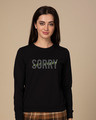 Shop Not Sorry Neon  Sweatshirt-Front