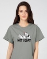 Shop Not Today Dalmations Boyfriend T-Shirt (DL)-Front
