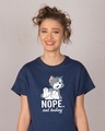 Shop Not Today Tom Boyfriend T-Shirt (TJL)-Front
