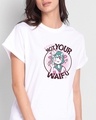 Shop Not Your Waifu Boyfriend T-Shirt White-Front