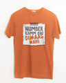 Shop Number Kamm Hai Half Sleeve T-Shirt-Front