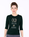 Shop Ocd About Chai Round Neck 3/4th Sleeve T-Shirt-Front