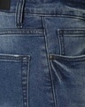 Shop Ocean Blue Distressed Mid Rise Stretchable Men's Jeans
