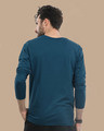 Shop Ocean Blue Full Sleeve T-Shirt-Full