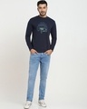 Shop Men's Blue Off Road Jeep Graphic Printed Sweatshirt-Design
