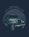 Shop Men's Blue Off Road Jeep Graphic Printed T-shirt-Full
