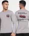 Shop Men's Grey Off Road Tactics Graphic Printed T-shirt-Front
